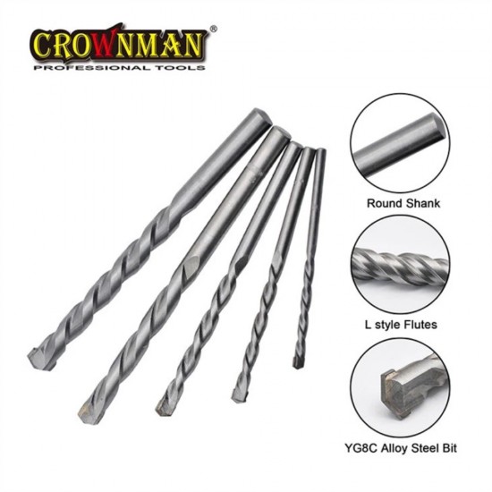 ΣΕΤ 5 ΤΡΥΠΑΝΙΑ 4.0 - 10mm ΓΙΑ ΔΟΜΙΚΑ ΥΛΙΚΑ